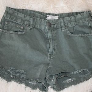 Green Free People Shorts